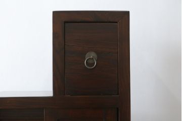 中古　美品　和の空間作りにおすすめの両面使いできる4分割階段箪笥(和箪笥、和タンス、収納箪笥)(R-078618)