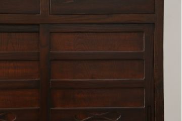中古　美品　和の空間作りにおすすめの両面使いできる4分割階段箪笥(和箪笥、和タンス、収納箪笥)(R-078618)