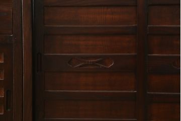 中古　美品　和の空間作りにおすすめの両面使いできる4分割階段箪笥(和箪笥、和タンス、収納箪笥)(R-078618)