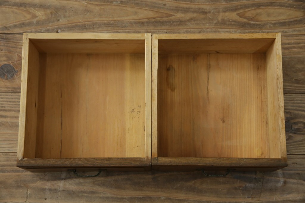 和製アンティーク　栓材　扉のデザインがお洒落な本箱　(R-078621)