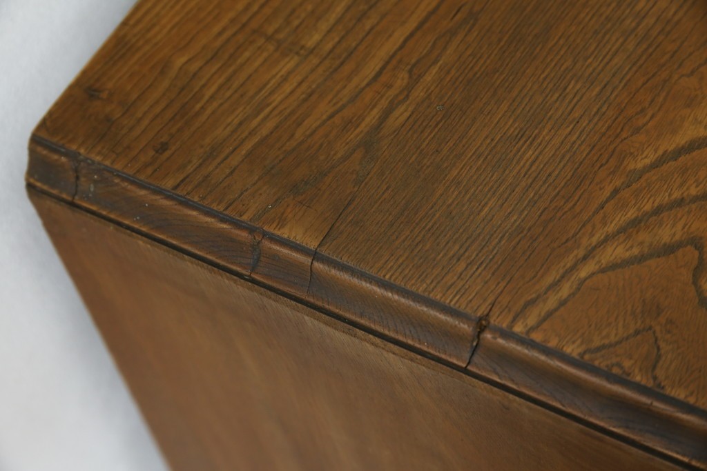 和製アンティーク　栓材　扉のデザインがお洒落な本箱　(R-078621)