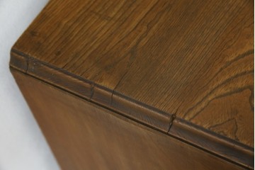 和製アンティーク　栓材　扉のデザインがお洒落な本箱　(R-078621)