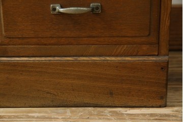 和製アンティーク　栓材　扉のデザインがお洒落な本箱　(R-078621)