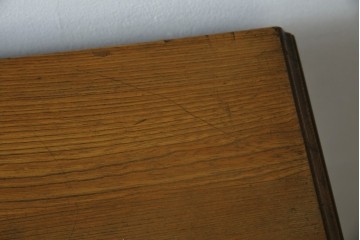 和製アンティーク　栓材　扉のデザインがお洒落な本箱　(R-078621)