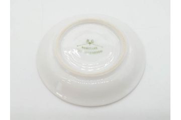 オールドノリタケ　NORITAKE　三越　ヤジロベー印　柔らかい色彩の花のデザインが可愛らしいミニプレート6枚セット(花、フラワー、小皿、豆皿、磁器、洋食器)(R-078631)