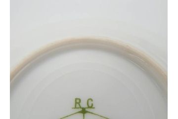 オールドノリタケ　NORITAKE　三越　ヤジロベー印　柔らかい色彩の花のデザインが可愛らしいミニプレート6枚セット(花、フラワー、小皿、豆皿、磁器、洋食器)(R-078631)