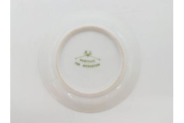 オールドノリタケ　NORITAKE　三越　ヤジロベー印　柔らかい色彩の花のデザインが可愛らしいミニプレート6枚セット(花、フラワー、小皿、豆皿、磁器、洋食器)(R-078631)