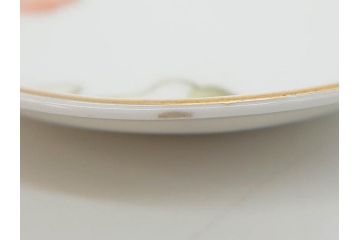 オールドノリタケ　NORITAKE　三越　ヤジロベー印　柔らかい色彩の花のデザインが可愛らしいミニプレート6枚セット(花、フラワー、小皿、豆皿、磁器、洋食器)(R-078631)