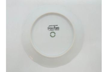 フランス　LIMOGES(リモージュ)　Georges Boyer(ジョルジュ ボワイエ)　バラの絵付けが上品なプレート5枚セット(薔薇、ローズ、磁器、金彩、深皿、小皿、洋食器)(R-078632)