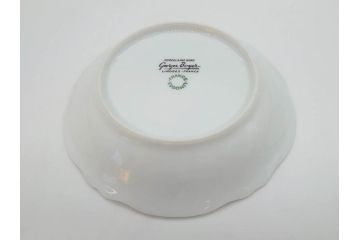 フランス　LIMOGES(リモージュ)　Georges Boyer(ジョルジュ ボワイエ)　バラの絵付けが上品なプレート5枚セット(薔薇、ローズ、磁器、金彩、深皿、小皿、洋食器)(R-078634)