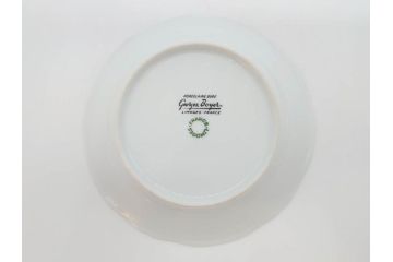フランス　LIMOGES(リモージュ)　Georges Boyer(ジョルジュ ボワイエ)　バラの絵付けが上品なプレート5枚セット(薔薇、ローズ、磁器、金彩、深皿、小皿、洋食器)(R-078634)