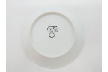 フランス　LIMOGES(リモージュ)　Georges Boyer(ジョルジュ ボワイエ)　バラの絵付けが上品なプレート5枚セット(薔薇、ローズ、磁器、金彩、深皿、小皿、洋食器)(R-078634)