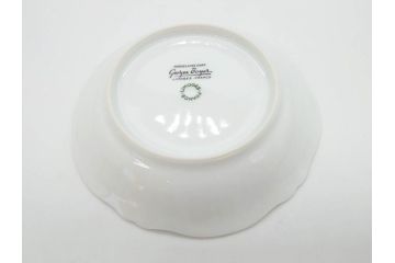 フランス　LIMOGES(リモージュ)　Georges Boyer(ジョルジュ ボワイエ)　バラの絵付けが上品なプレート5枚セット(薔薇、ローズ、磁器、金彩、深皿、小皿、洋食器)(R-078635)