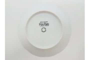 フランス　LIMOGES(リモージュ)　Georges Boyer(ジョルジュ ボワイエ)　バラの絵付けが上品なプレート5枚セット(薔薇、ローズ、磁器、金彩、深皿、小皿、洋食器)(R-078635)