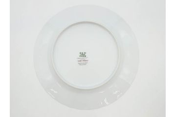 フランス　BERNARDAUD(ベルナルド)　LIMOGES(リモージュ)　マリー・テレーズ　細かな花のガーランドが装飾された優雅なプレート3枚セット(MARIE THERESE、リボン、花、フラワー、金彩、中皿、大皿、磁器、洋食器)(R-078637)