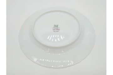 フランス　BERNARDAUD(ベルナルド)　LIMOGES(リモージュ)　マリー・テレーズ　細かな花のガーランドが装飾された優雅なプレート3枚セット(MARIE THERESE、リボン、花、フラワー、金彩、中皿、大皿、磁器、洋食器)(R-078637)