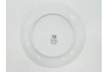 フランス　BERNARDAUD(ベルナルド)　LIMOGES(リモージュ)　マリー・テレーズ　細かな花のガーランドが装飾された優雅なプレート4枚セット(MARIE THERESE、リボン、花、フラワー、金彩、中皿、磁器、洋食器)(R-078638)