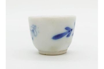 江戸〜明治期　古伊万里　雛道具　繊細に絵付けされたミニチュア和食器15点セット(染付、和食器、和皿、豆皿、変形皿、磁器、ひな祭り、ままごと、湯呑)(R-078641)