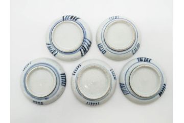 江戸〜明治期　古伊万里　雛道具　繊細に絵付けされたミニチュア和食器15点セット(染付、和食器、和皿、豆皿、変形皿、磁器、ひな祭り、ままごと、湯呑)(R-078641)