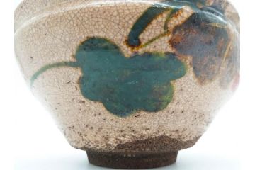 時代物　乾山銘　茶碗　約22cm　7.2寸　瓢箪のデザインが目を引く菓子器(尾形乾山、お茶碗、茶陶、茶道具、直物、和食器、七寸二分、共箱付き)(R-078645)