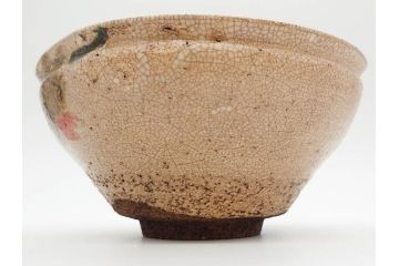 時代物　乾山銘　茶碗　約22cm　7.2寸　瓢箪のデザインが目を引く菓子器(尾形乾山、お茶碗、茶陶、茶道具、直物、和食器、七寸二分、共箱付き)(R-078645)