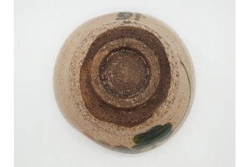 時代物　乾山銘　茶碗　約22cm　7.2寸　瓢箪のデザインが目を引く菓子器(尾形乾山、お茶碗、茶陶、茶道具、直物、和食器、七寸二分、共箱付き)(R-078645)