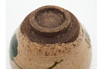 時代物　乾山銘　茶碗　約22cm　7.2寸　瓢箪のデザインが目を引く菓子器(尾形乾山、お茶碗、茶陶、茶道具、直物、和食器、七寸二分、共箱付き)(R-078645)