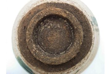 時代物　乾山銘　茶碗　約22cm　7.2寸　瓢箪のデザインが目を引く菓子器(尾形乾山、お茶碗、茶陶、茶道具、直物、和食器、七寸二分、共箱付き)(R-078645)