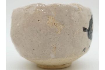 矢野景川　志野茶碗　約12cm　3.9寸　素朴で温かみを感じる抹茶碗(茶器、茶道具、茶陶、三寸九分、和食器、共箱付き)(R-078647)