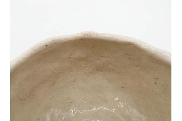 矢野景川　志野茶碗　約12cm　3.9寸　素朴で温かみを感じる抹茶碗(茶器、茶道具、茶陶、三寸九分、和食器、共箱付き)(R-078647)