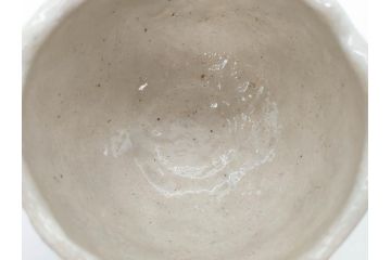 矢野景川　志野茶碗　約12cm　3.9寸　素朴で温かみを感じる抹茶碗(茶器、茶道具、茶陶、三寸九分、和食器、共箱付き)(R-078647)