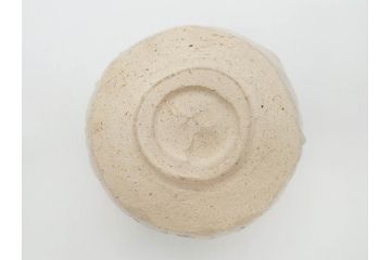 矢野景川　志野茶碗　約12cm　3.9寸　素朴で温かみを感じる抹茶碗(茶器、茶道具、茶陶、三寸九分、和食器、共箱付き)(R-078647)