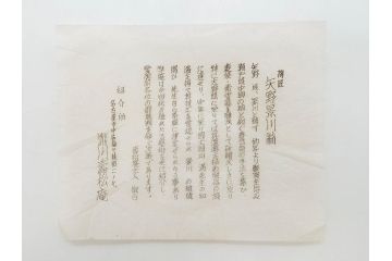 矢野景川　志野茶碗　約12cm　3.9寸　素朴で温かみを感じる抹茶碗(茶器、茶道具、茶陶、三寸九分、和食器、共箱付き)(R-078647)