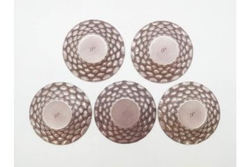 純銀　服部製　茶器揃　在銘作家物　合計972g　槌目模様が魅力的な重厚感のある茶器揃(銀瓶、湯瓶、煎茶道具、服部時計店、シルバー、茶道具、湯沸かし、急須、茶托、和食器、共箱付き、説明書付き)(R-078648)