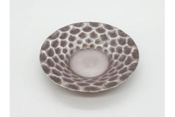 純銀　服部製　茶器揃　在銘作家物　合計972g　槌目模様が魅力的な重厚感のある茶器揃(銀瓶、湯瓶、煎茶道具、服部時計店、シルバー、茶道具、湯沸かし、急須、茶托、和食器、共箱付き、説明書付き)(R-078648)