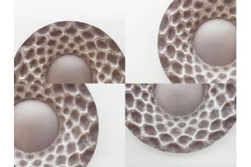 純銀　服部製　茶器揃　在銘作家物　合計972g　槌目模様が魅力的な重厚感のある茶器揃(銀瓶、湯瓶、煎茶道具、服部時計店、シルバー、茶道具、湯沸かし、急須、茶托、和食器、共箱付き、説明書付き)(R-078648)