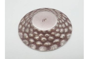 純銀　服部製　茶器揃　在銘作家物　合計972g　槌目模様が魅力的な重厚感のある茶器揃(銀瓶、湯瓶、煎茶道具、服部時計店、シルバー、茶道具、湯沸かし、急須、茶托、和食器、共箱付き、説明書付き)(R-078648)