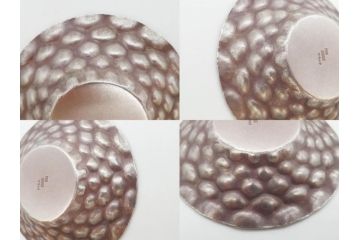 純銀　服部製　茶器揃　在銘作家物　合計972g　槌目模様が魅力的な重厚感のある茶器揃(銀瓶、湯瓶、煎茶道具、服部時計店、シルバー、茶道具、湯沸かし、急須、茶托、和食器、共箱付き、説明書付き)(R-078648)
