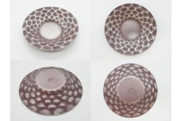 純銀　服部製　茶器揃　在銘作家物　合計972g　槌目模様が魅力的な重厚感のある茶器揃(銀瓶、湯瓶、煎茶道具、服部時計店、シルバー、茶道具、湯沸かし、急須、茶托、和食器、共箱付き、説明書付き)(R-078648)