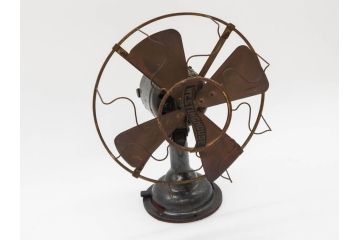 ジャンク品　アメリカ　Westinghouse(ウェスティングハウス)　レトロな雰囲気が漂う扇風機(ファン、ディスプレイ、ELECTRIC、4枚羽、98926A、箱付き)(R-078650)