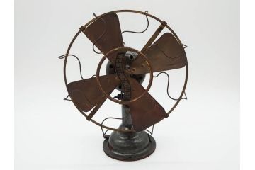 ジャンク品　アメリカ　Westinghouse(ウェスティングハウス)　レトロな雰囲気が漂う扇風機(ファン、ディスプレイ、ELECTRIC、4枚羽、98926A、箱付き)(R-078650)