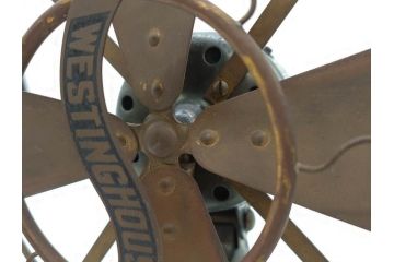 ジャンク品　アメリカ　Westinghouse(ウェスティングハウス)　レトロな雰囲気が漂う扇風機(ファン、ディスプレイ、ELECTRIC、4枚羽、98926A、箱付き)(R-078650)