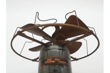 ジャンク品　アメリカ　Westinghouse(ウェスティングハウス)　レトロな雰囲気が漂う扇風機(ファン、ディスプレイ、ELECTRIC、4枚羽、98926A、箱付き)(R-078650)