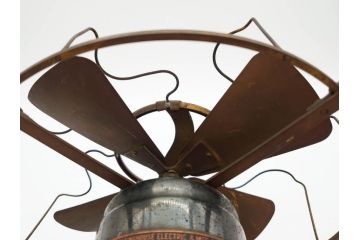 ジャンク品　アメリカ　Westinghouse(ウェスティングハウス)　レトロな雰囲気が漂う扇風機(ファン、ディスプレイ、ELECTRIC、4枚羽、98926A、箱付き)(R-078650)