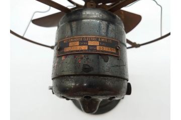 ジャンク品　アメリカ　Westinghouse(ウェスティングハウス)　レトロな雰囲気が漂う扇風機(ファン、ディスプレイ、ELECTRIC、4枚羽、98926A、箱付き)(R-078650)