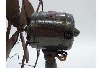 ジャンク品　アメリカ　Westinghouse(ウェスティングハウス)　レトロな雰囲気が漂う扇風機(ファン、ディスプレイ、ELECTRIC、4枚羽、98926A、箱付き)(R-078650)