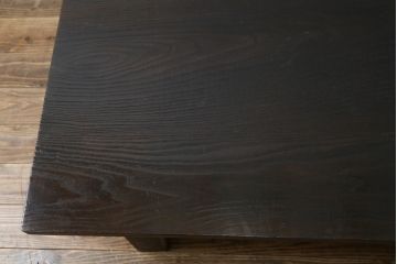 和製ビンテージ　栗材　浮造り仕上げ　落ち着いた和の雰囲気作りにおすすめの座卓(ローテーブル、センターテーブル、リビングテーブル、ヴィンテージ)(R-078656)