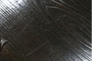 和製ビンテージ　栗材　浮造り仕上げ　落ち着いた和の雰囲気作りにおすすめの座卓(ローテーブル、センターテーブル、リビングテーブル、ヴィンテージ)(R-078656)