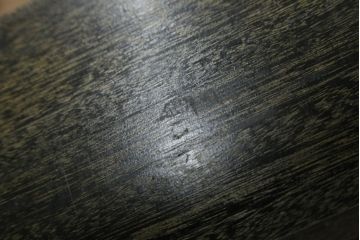 和製アンティーク　深く味のある木の風合いが魅力的な楔(クサビ)式本棚(ブックシェルフ、オープンシェルフ、飾り棚)(R-078657)