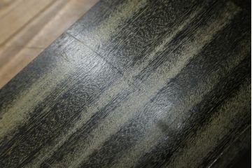 和製アンティーク　深く味のある木の風合いが魅力的な楔(クサビ)式本棚(ブックシェルフ、オープンシェルフ、飾り棚)(R-078657)